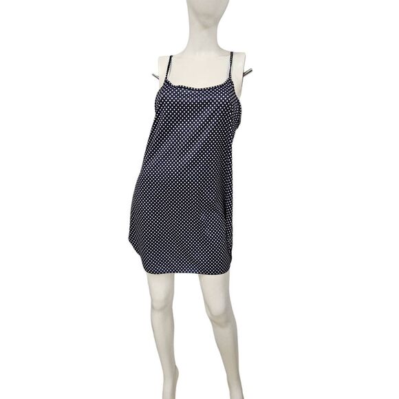 Blue Polka Dot Tank Blouse 3X - Picture 6 of 10